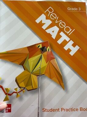 Reveal Math Grade 3 Student Practice Book - Orange/Yellow Kite Cover
